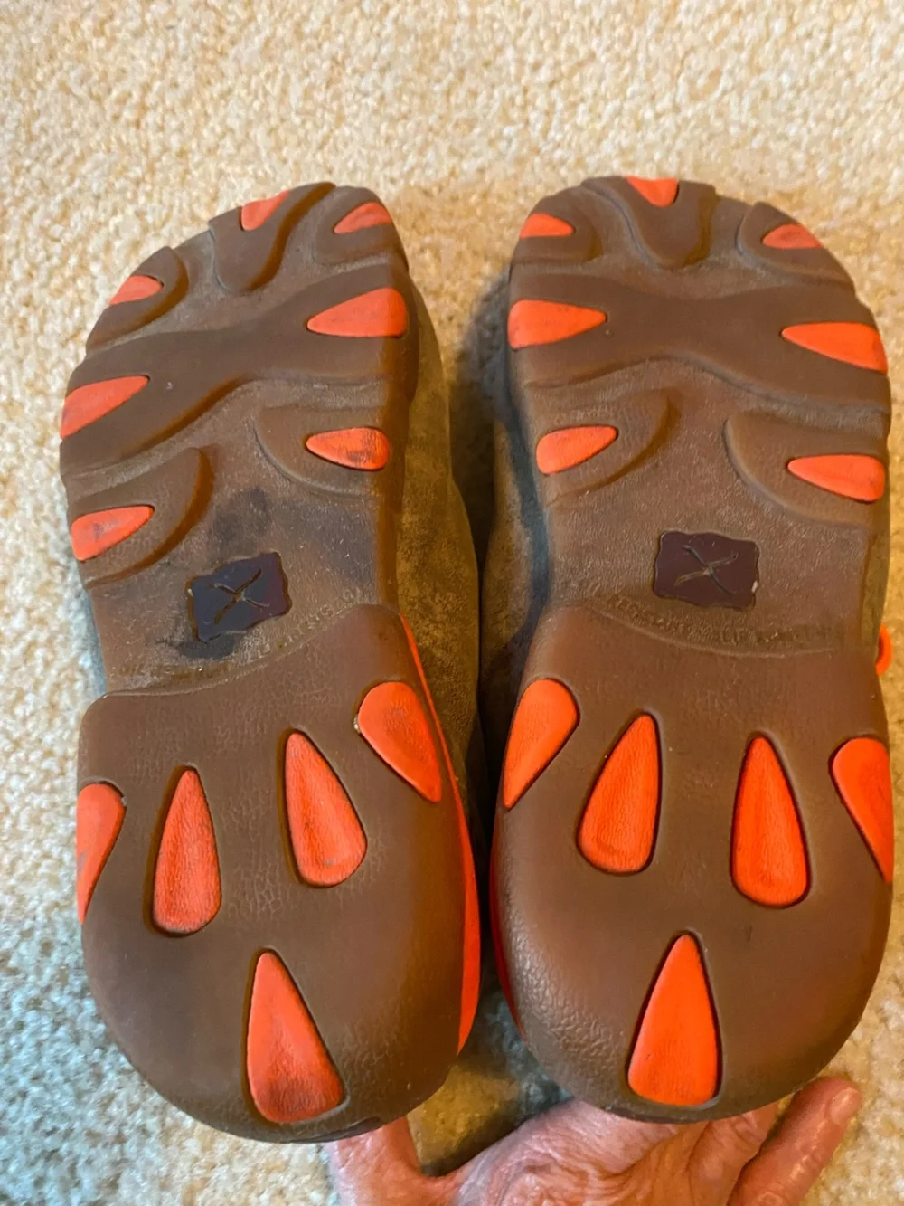 Men's Twisted X Men’s Casual Suede Moc Toe Chukka - Tan with Orange Laces